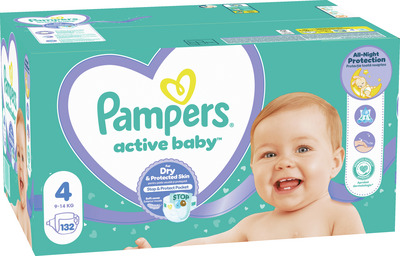 PAMPERS MEGA4MAXI132BUC