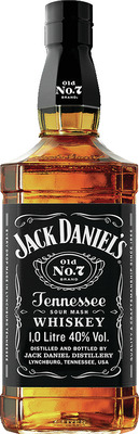 JACK DANIEL`S TENNESSEE WHISKEY 40% 1,0 SGR