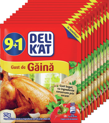 DELIKAT GUST GAINA 75G 9+1