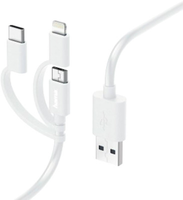 HAMA CABLU MICRO-USB 3 IN 1 ADAPTOR PT USB-C, LIGHTNING