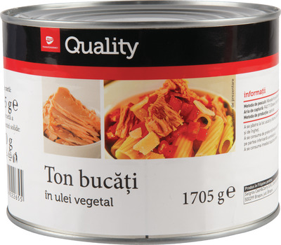 TRANSGOURMET QUALITY TON BUCATI IN ULEI VEGETAL 1705G