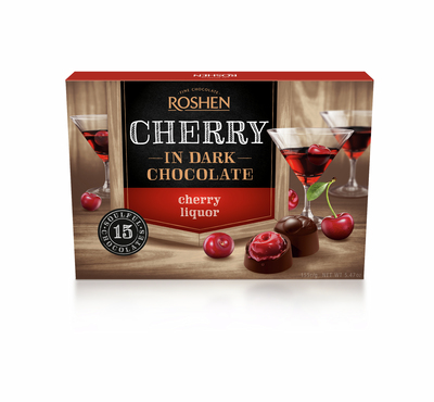 ROSHEN PRALINE CU VISINE SI LICHIOR DE VISINE 155G