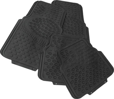 RO GROUP SET 4 COVORASE AUTO PVC, BUBBLE, NEGRU