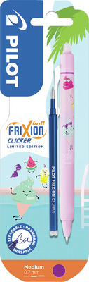 PILOT SET ROLLER FRIXION BALL CLICKER MOV SI O REZERVA, VARF 0,7 MM