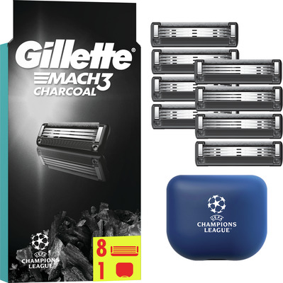 GILLETTE MACH3 CHARCOAL REZERVE APARAT DE RAS 8 BUC