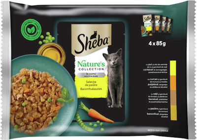 SHEBA NATURE'S COLLECT.HRANA UM.PIS.ADULTE PAS.IN ASP4X85G