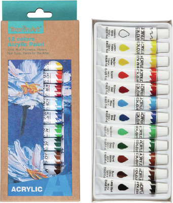 TEMPERA ACRIL 12 CULORI 12 ML PER CULOARE