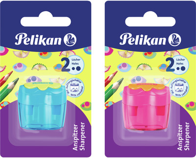 PELIKAN ASCUTITOARE PLASTIC DUBLA CU CONTAINER