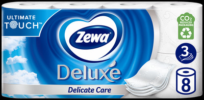 ZEWA DELUXE PURE WHITE HARTIE IGIENICA 3STRATURI 8ROLE