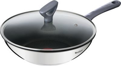 TEFAL WOK 28CM + CAPAC STICLA DAILY COOK