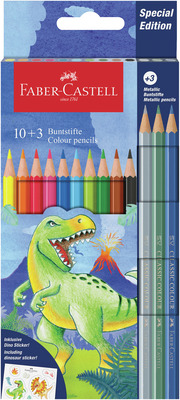 FABER CASTELL CREIOANE COLORATE 13 CULORI DINOZAURI