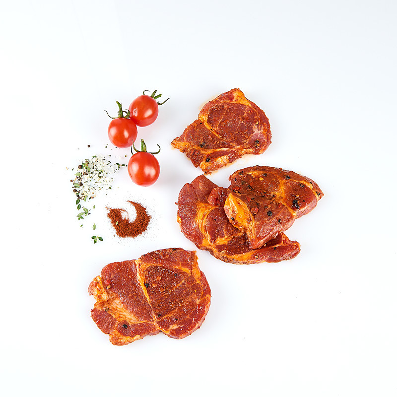 Schweinenackensteak mariniert frisch 10xca.220g