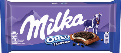 MILKA TABLETA DE CIOCOLATA OREO SANDWICH 92G