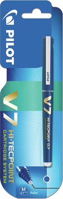 PILOT ROLLER V7 VARF 0,7 MM ALBASTRU