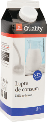 TRANSGOURMET QUALITY LAPTE DE CONSUM INTEGRAL 3.5% 1L