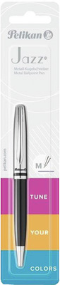 PELIKAN PIX METAL JAZZ NEGRU VARF 0,6 MM MINA ALBASTRA