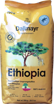 DALLMAYR ETHIOPIA CAFEA BOABE 750G