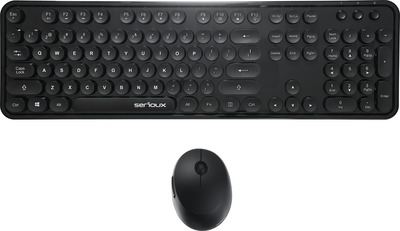 SERIOUX KIT MOUSE+TASTATURA WIRELESS RETRO