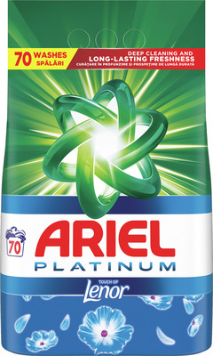 ARIEL PLATINUM TOUCH OF LENOR DET.PUDRA PT.RUFE 4,550KG 70SP