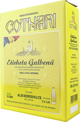 COTNARI ETICHETA GALBENA BIB DEMIDULCE 3,0