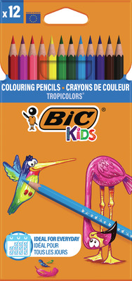 BIC CREIOANE COLORATE KIDS TROPICOLOR SET 12 CULORI