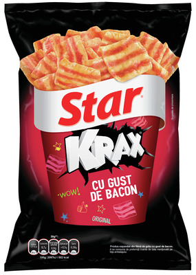 STAR KRAX SNACKS CU GUST DE BACON 60G