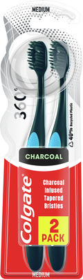 COLGATE PERIUTA DINTI 360 BLACK 2BUC