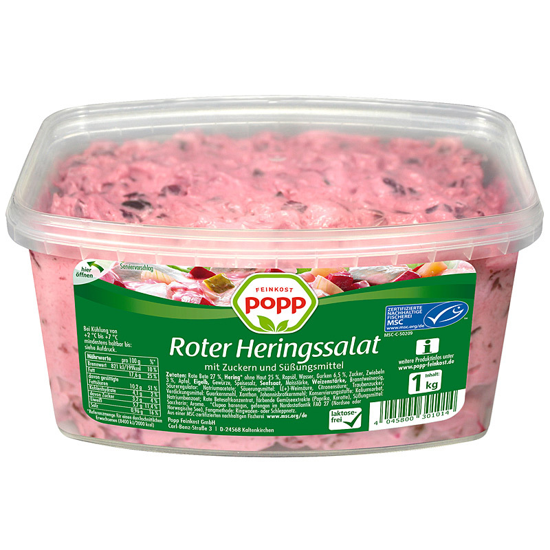 Heringssalat rot frisch 1kg