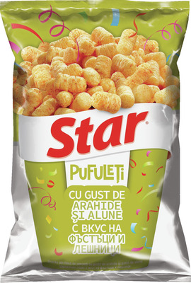 STAR SNACKS DIN FAINA PORUMB CU GUST DE ARAHIDE SI ALUNE80G