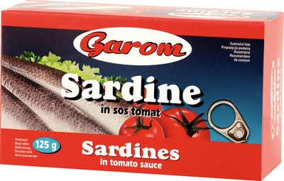 GAROM SARDINE IN SOS TOMAT 125G