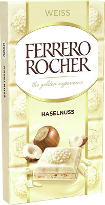 FERRERO ROCHER TABLETA CIOCOLATA ALBA SI ALUNE 90G