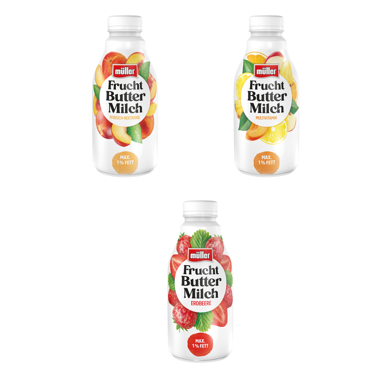 Müller Fruchtbuttermilch Sortierung 1 frisch 500ml