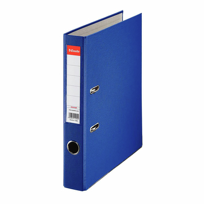 ESSELTE BIBLIORAFT PP A4 5 CM ALBASTRU