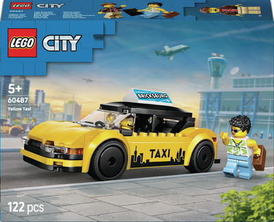 LEGO CITY TAXI GALBEN