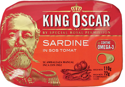 KING OSCAR SARDINE IN SOS TOMAT 110G