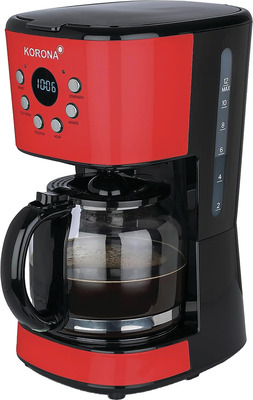 KORONA CAFETIERA RETRO 1.5L 900W, ROSU