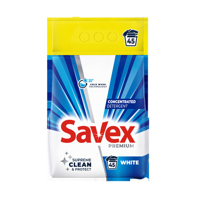 SAVEX PREMIUM WHITE DETER.CONCENTRAT 45SP. 3.6KG