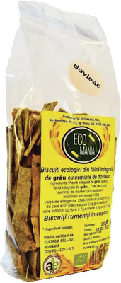 ECO MANIA BISCUITI ECO INTEGRALI SEMINTE DOVLEAC 150G