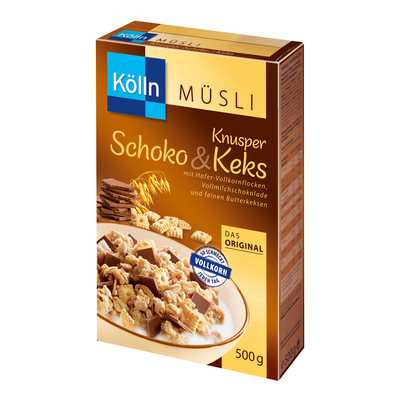 500g Schoko&Keks Müsli Kölln Knusper