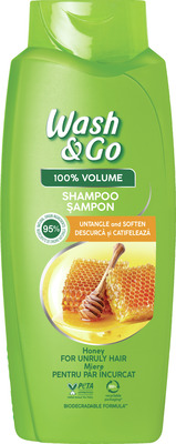 WASH &GO SAMPON CU MIERE PENTRU PAR INCURCAT 675ML