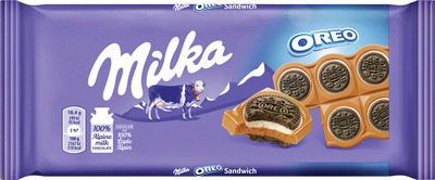 MILKA TABLETA DE CIOCOLATA OREO SANDWICH 92G