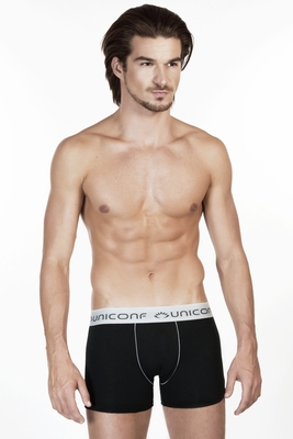 UNICONF BOXERI BARBATI BB12 95%BUMBAC 5%ELASTAN NEGRU M