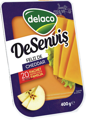 DELACO DESENVIS CHEDDAR FELII 400G