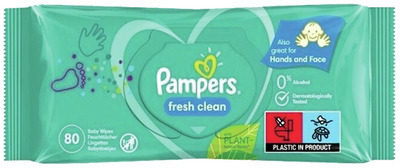 PAMPERS SERVETELE UMEDE FRESH CLEAN 80BUC