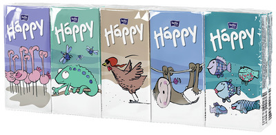 HAPPY BATISTE HARTIE NAZALE 2 STR.9B./PACHET 10PACHETE/SET