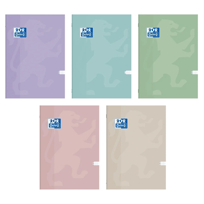 OXFORD CAIET A4 60 FILE MATEMATICA DIVERSE CULORI PASTEL
