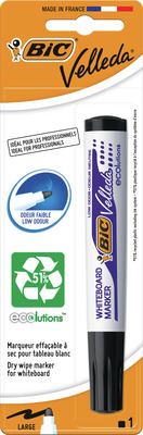 BIC MARKER VELLEDA NEGRU WHITEBOARD
