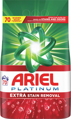 ARIEL PLATINUM EXTRA STAIN REMOVAL PUDRA RUFE 4,550KG 70S