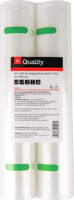 TRANSGOURMET QUALITY SET 2ROLE PUNGI VIDAT GOFRATE 30X600CM