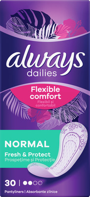 ALWAYS ABSORBANTE ZILNICE FLEXIBLE COMFORT NORMAL 30BUC